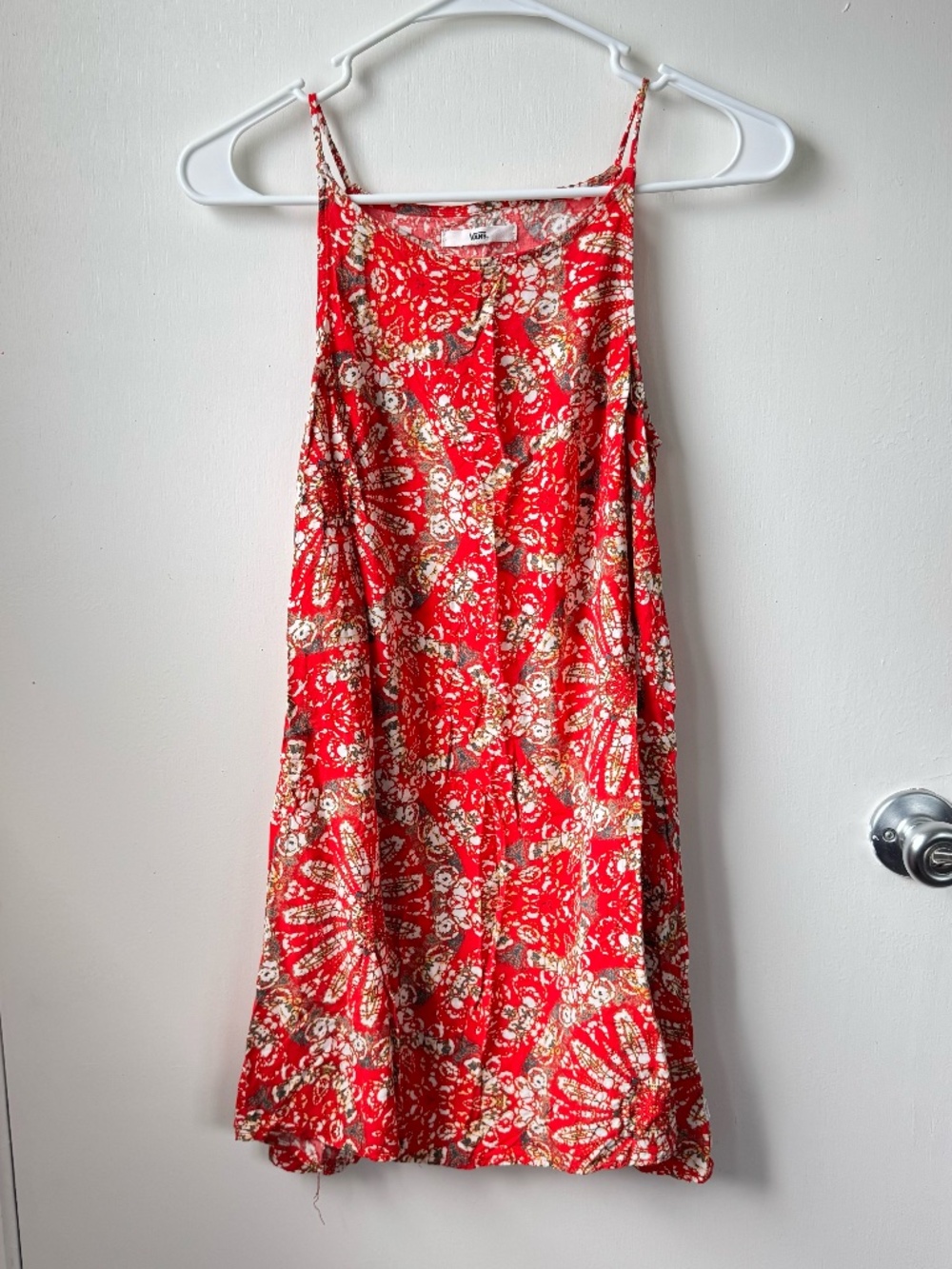Vans red summer dress size small